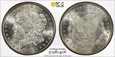 1891-CC $1 MS63