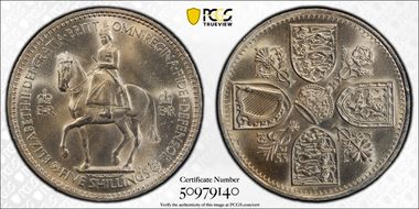 1953 Crown S-4136 Coronation MS65