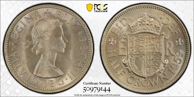 1959 1/2 Cr S-4145 MS65