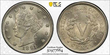 1891 5C MS65