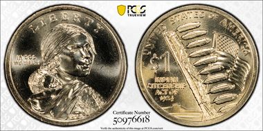 2024-D $1 Native American Position B First Strike MS67