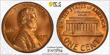 1970-S 1C Doubled Die Obverse FS-101 MS66RD