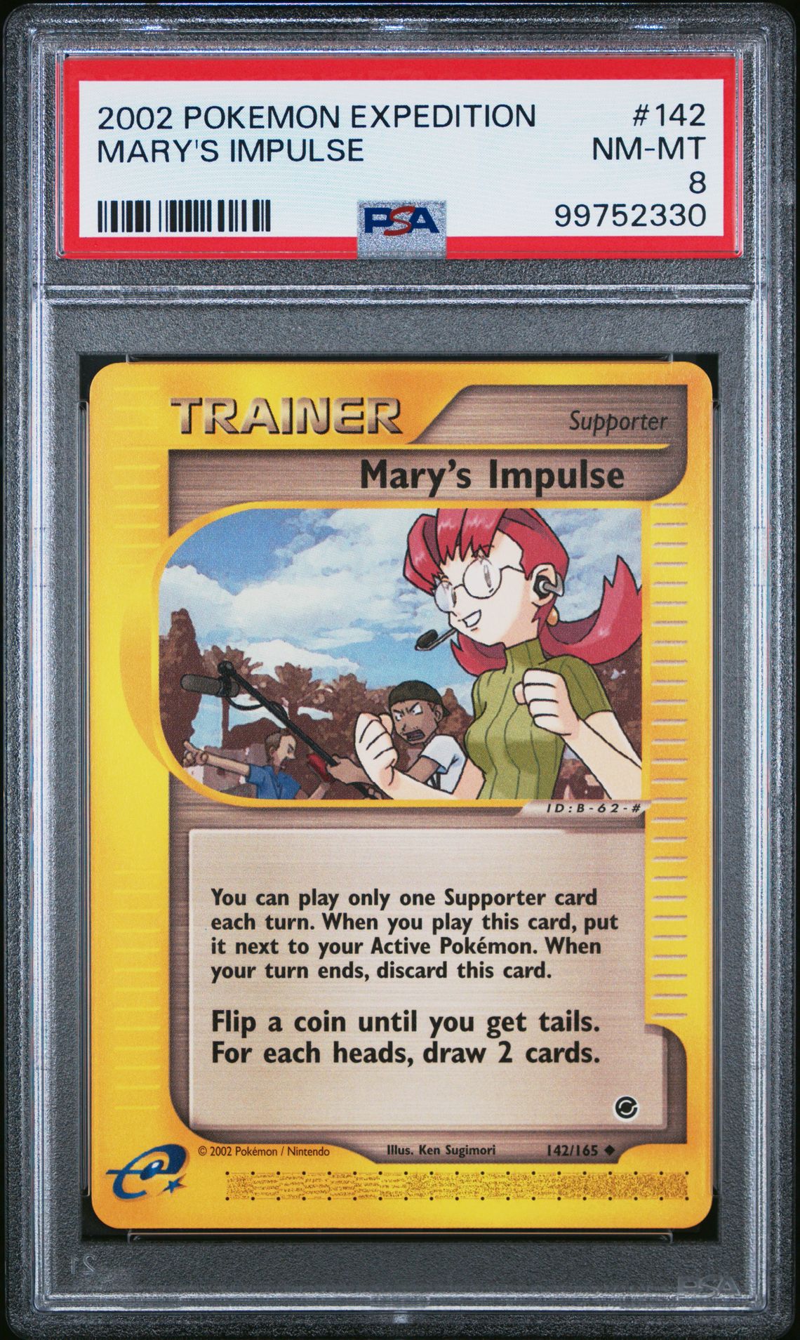 2002 Pokemon POKEMON EXPEDITION #142 Mary's Impulse front