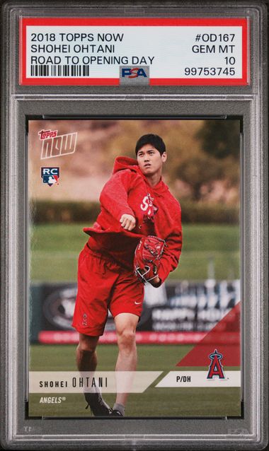 2018 Topps Topps Now #OD167 Shohei Ohtani front