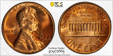 1968-D 1C DDR, FS-801 MS65RD