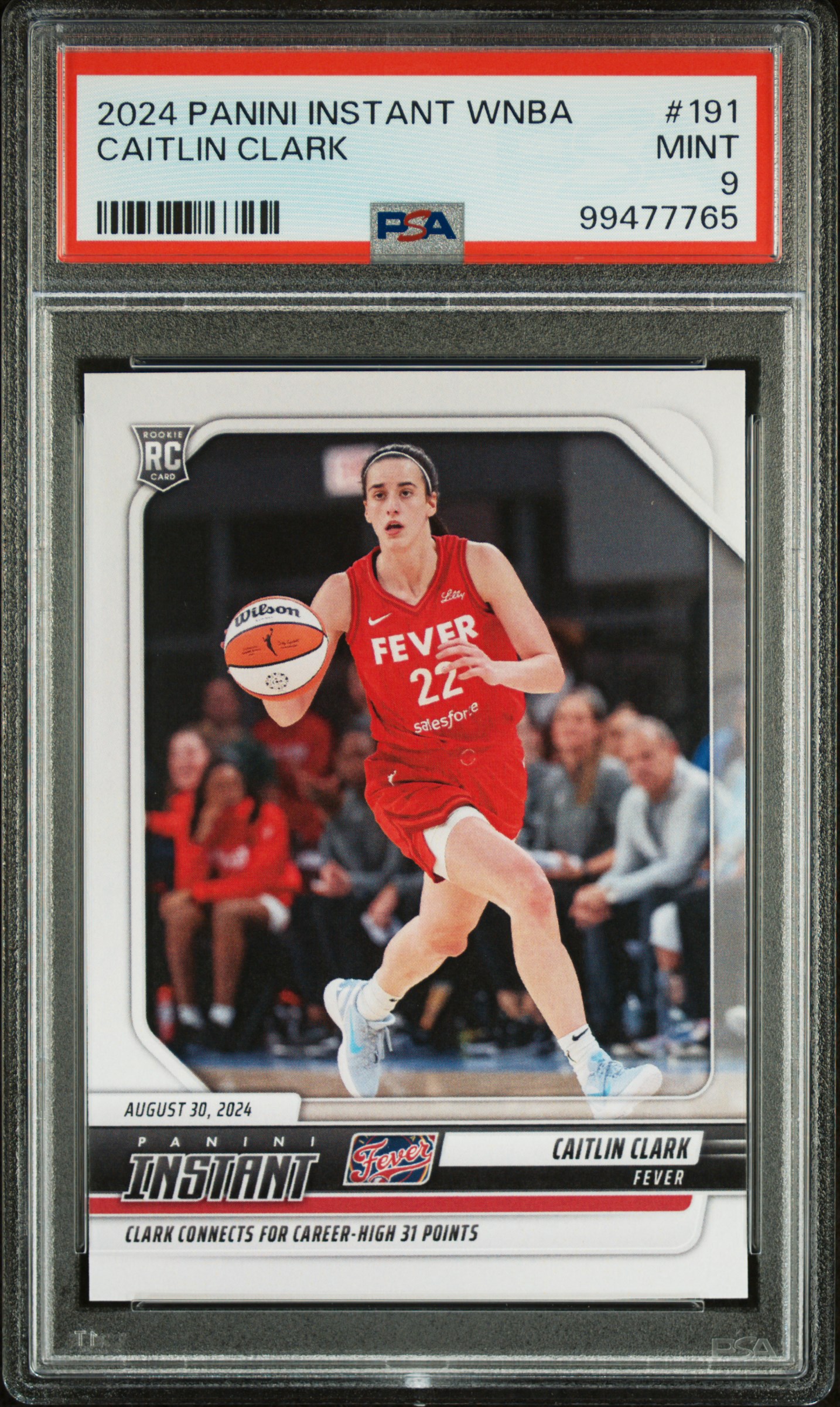 2024 Panini Instant Wnba Caitlin Clark #191 Mint 9 front