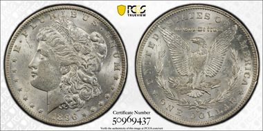 1896-O $1 AU58