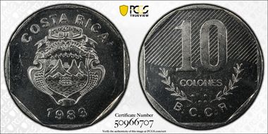 1983-BCCR 10 Col MS65