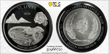 2020 $2 Whiptail Lizard MS68