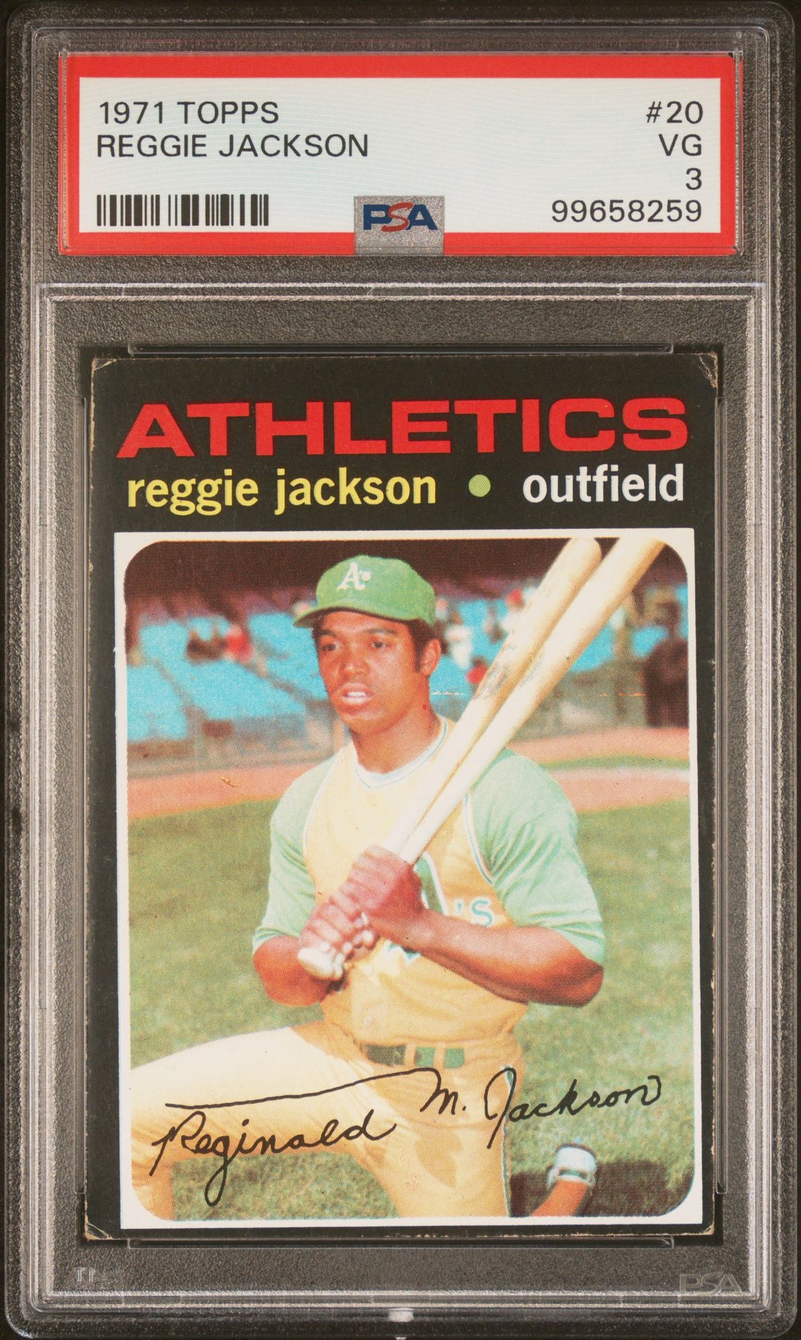 1971 Topps TOPPS #20 Reggie Jackson front