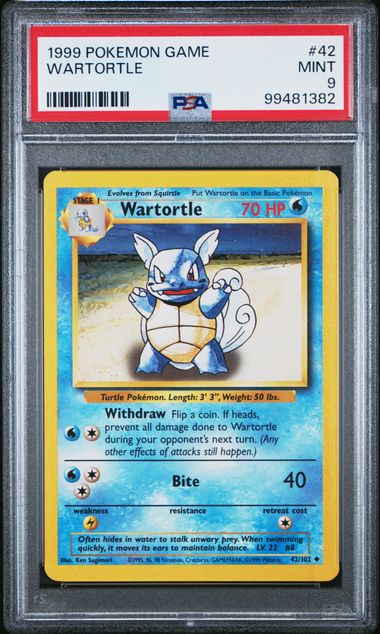 1999 Pokemon POKEMON GAME #42 Wartortle front