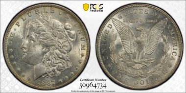 1887-O $1 MS60