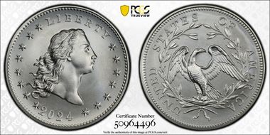 2024 Medal Flowing Hair Ag 230th Anniversary First Strike MS69