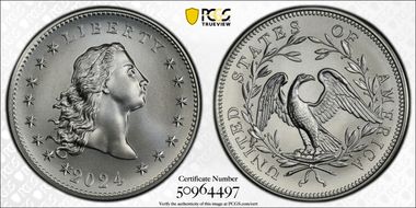 2024 Medal Flowing Hair Ag 230th Anniversary First Strike MS70