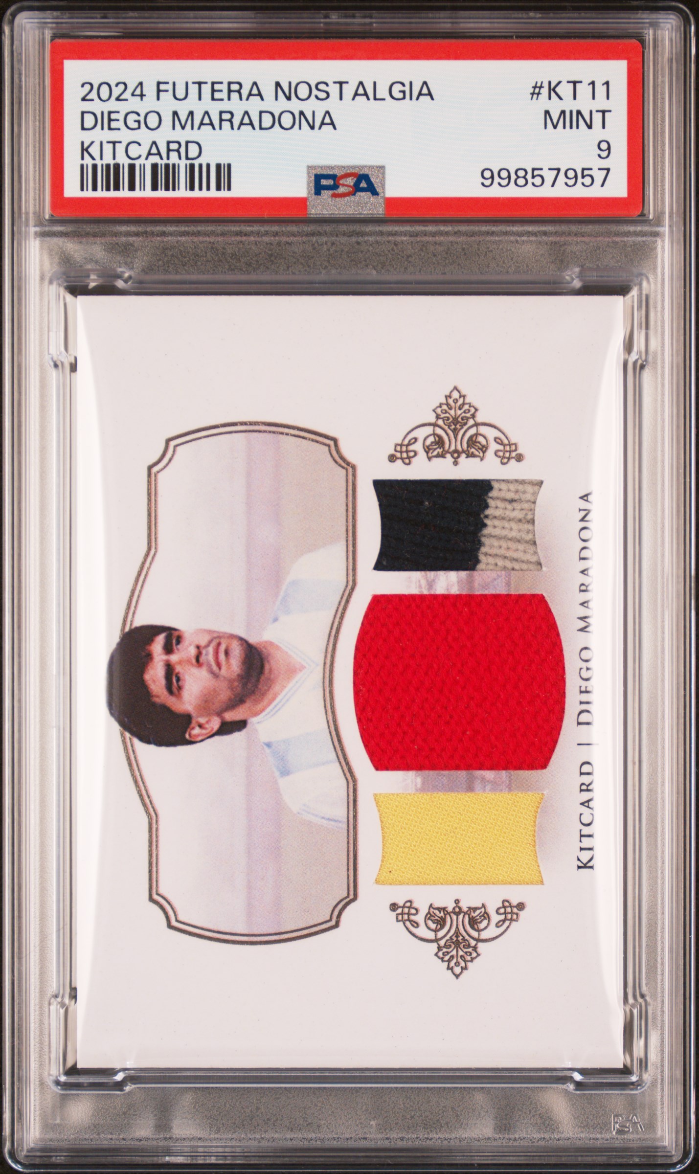 Carte à Collectionner Futera Maradona Argentine 2016 – Patch Unique PSA 8