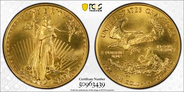 1998 $25 Gold Eagle MS65