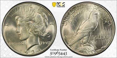 1934 $1 MS63