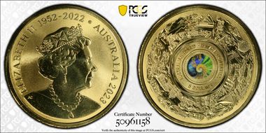 2023 $5 Australian World Heritage Colorized MS69