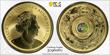 2023 $5 Australian World Heritage Colorized MS69