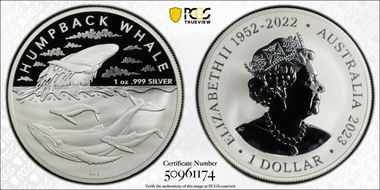2023 $1 Humpback Whale MS69