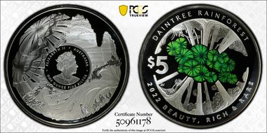 2022 $5 Daintree Rainforest Colorized PR70DCAM