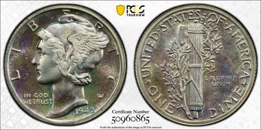 1942 10C PR66