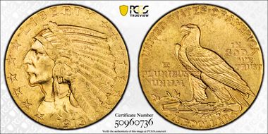 1913 $5 MS63