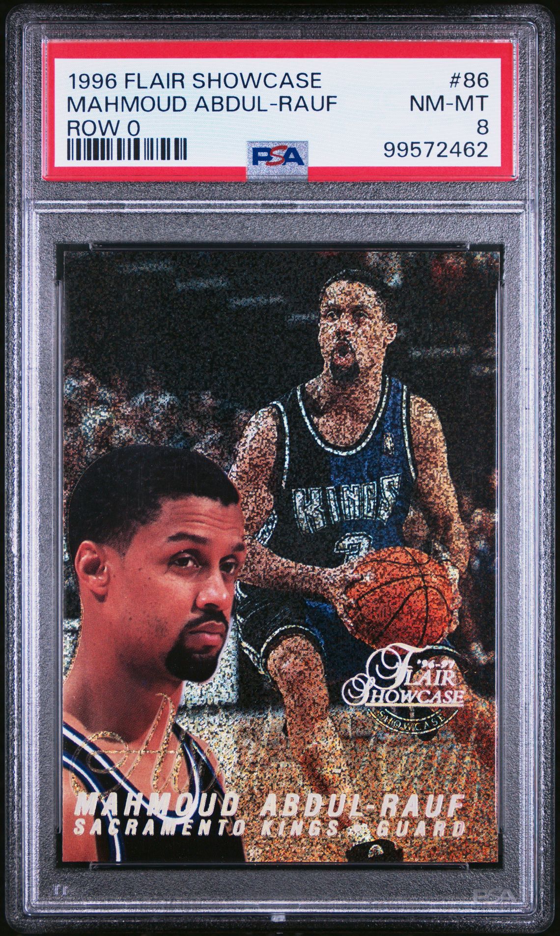 1996 FLAIR SHOWCASE ROW 0 #86 Mahmoud Abdul-Rauf front
