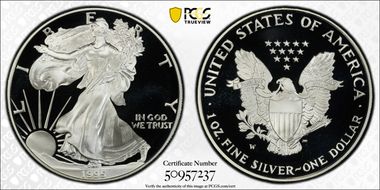 1995-W $1 Silver Eagle PR69DCAM