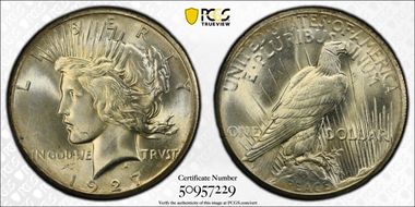 1927 $1 MS64+ 