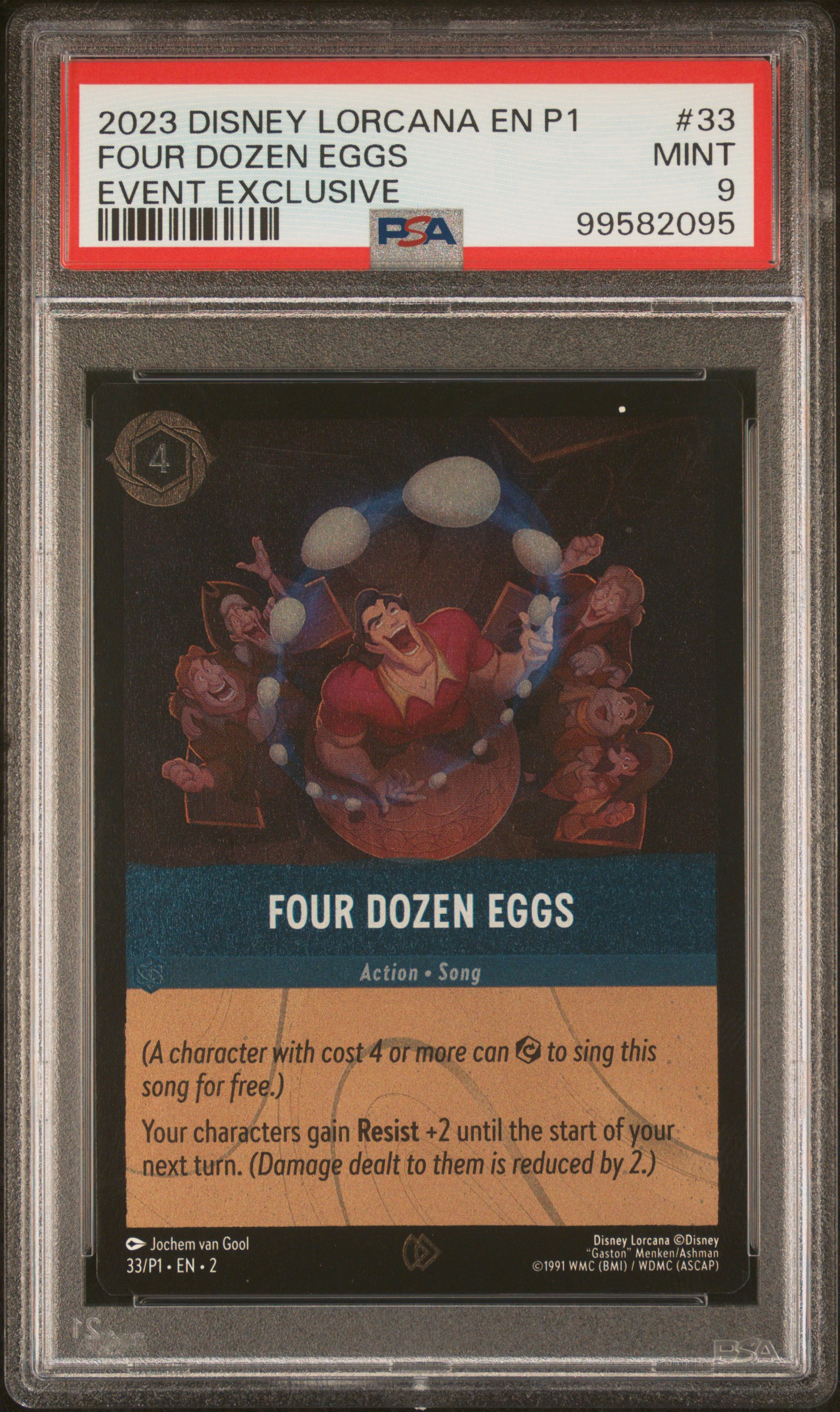 2023 #33 Four Dozen Eggs PSA 9 Disney Lorcana EN P1-Promo