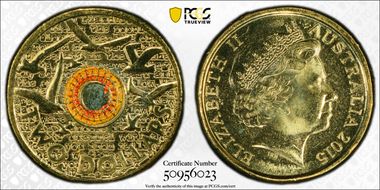 2015 $2 Remembrance Day Colorized In Flanders Fields MS67