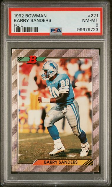 Bowman Foil Barry Sanders front