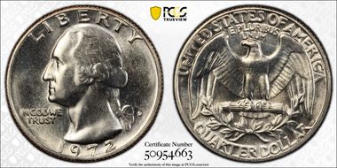 1972-D 25C MS65