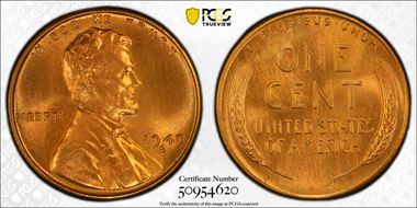1949-S 1C MS67+ RD