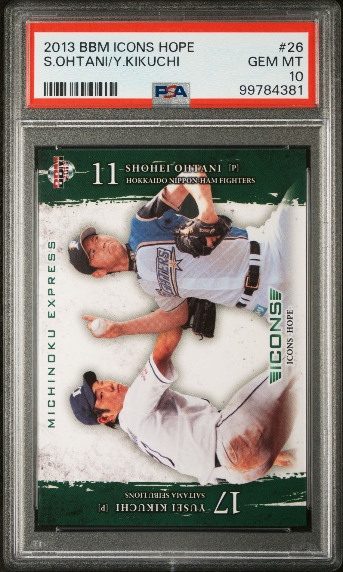 2013 BBM BBM ICONS HOPE #26 S.Ohtani/Y.Kikuchi front