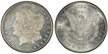 1878 7/8TF $1 Strong MS62
