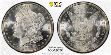 1880-S $1 MS67