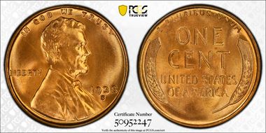 1938-S 1C MS67+ RD