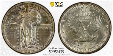 1920-S 25C MS66