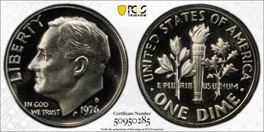 1976-S 10C PR69DCAM