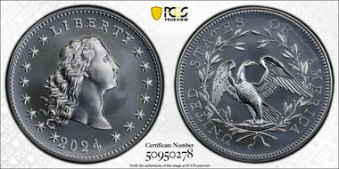2024 Medal Flowing Hair Ag 230th Anniversary MS69