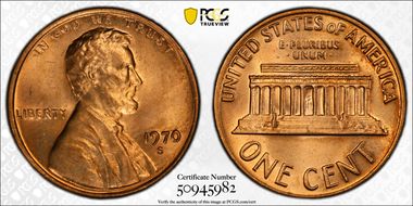 1970-S 1C Doubled Die Obverse FS-101 MS64RD