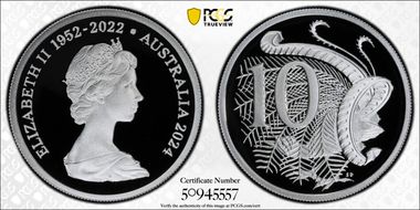 2024 10C Queen Elizabeth II Silver PR70DCAM