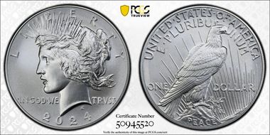 2024 $1 Peace Dollar MS69