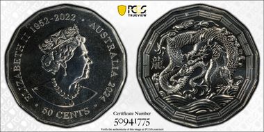 2024 50C Year of the Dragon MS70