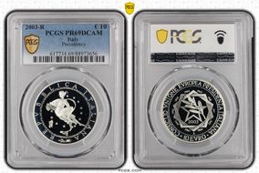 2003-R € 10 Presidency PR69DCAM