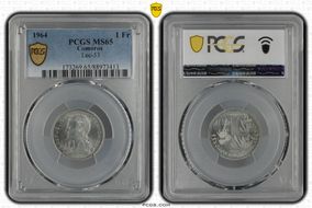 1964 1 Fr Lec-33 MS65