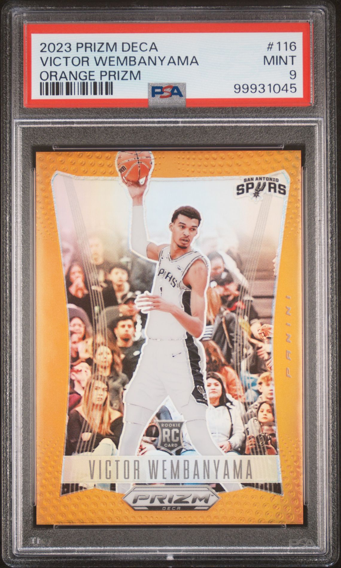 2023 Panini Prizm ORANGE PRIZM #116 Victor Wembanyama front