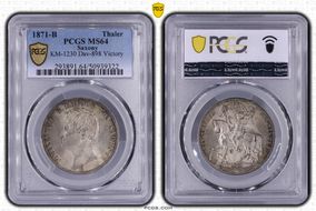 1871-B Thaler Victory  Dav-898 MS64